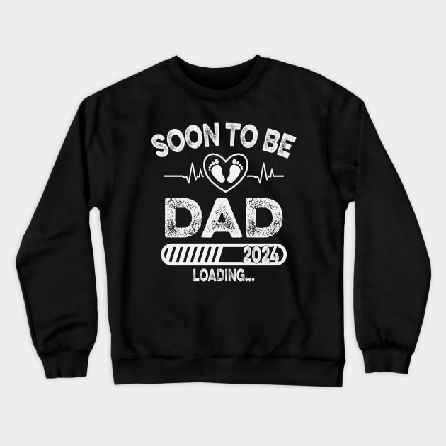 Soon To Be Dad 2024 Crewneck Sweatshirt by badrianovic